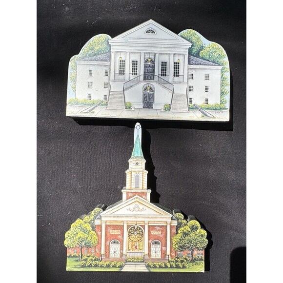 2 Vintage BRANDYWINE Woodcrafts Shelf Sitters Kingstree South Carolina SC -A50 - Picture 1 of 9